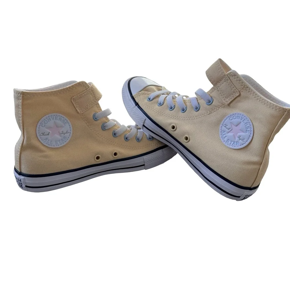 Converse Chuck Taylor All Star 1V High Top Yellow Blue Little Kid Girl Size 3
